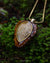 Petrified wood Pinecone Pendant